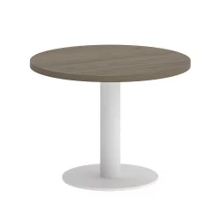 Стол журнальный круглый HOME OFFICE VR.SP-5-60.1G Вяз Благородный/Белый металл