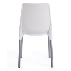 Стул для балкона GENIUS (mod 75) металл/пластик, 46x56x84cм, белый/ножки хром