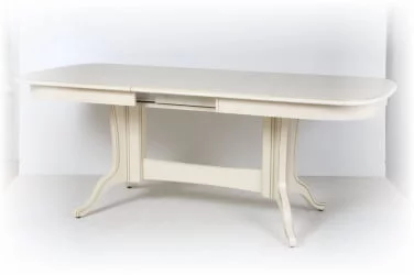 Стол обеденный раскладной Лира-3 (1,6м) тон 2М с золотой патиной