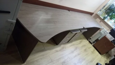 Стол эргономичный Glassy 1.12.16Пр Дуб Верцаска