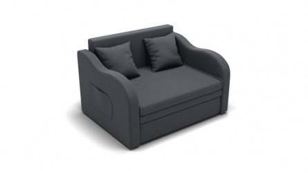 Диван велюр Бали (ЗР) Цвет фасада: Серый; Тип: Прямой; Материал фасада: Металл/Велюр