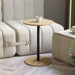 Стол журнальный Кат Дуб вотан / Черный