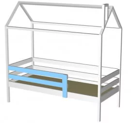 Детская кровать с бортиком RooRoom кд-3Р Розовый