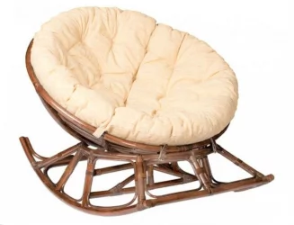 Кресло-качалка Папасан 23/01Д молочный шоколад / 23/01D