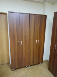 Шкаф для одежды со штангой Лидер 82.11 Орех Пегас