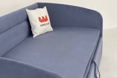 Односпальная кровать с подъемным механизмом Альба (Софа) КМ.S-16 топаз (велюр)