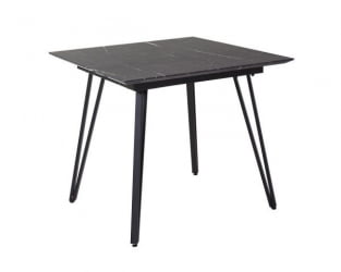 Стол Диего 960*960 мрамор графит со скосом