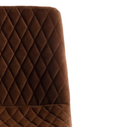 Стул CHILLY X (mod. 7096) ткань/металл, 45x53х88 см, высота до сиденья 50 см, коричневый barkhat 11/черный