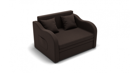 Диван велюр Бали (ЗР) Цвет фасада: Коричневый; Тип: Прямой; Материал фасада: Металл/Велюр