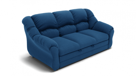 Диван Хост (ЗР) Цвет фасада: Синий; Тип: Прямой; Материал фасада: Металл/Велюр