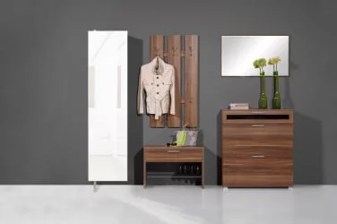 Поворотный шкаф в белом глянцевом стекле Драйв Шелф (левый) Венге