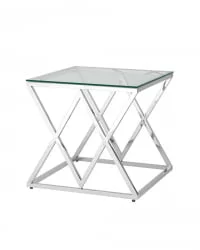 Журнальный стол ИНСИГНИЯ 55x55 Серебро