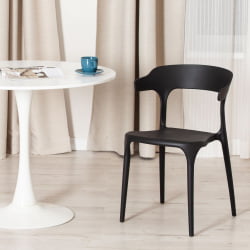 Стул TON (mod. PC33) TON (mod. PC33) пластик, 48 x 48 x 74 см, черный (Black 3010)