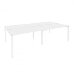 Рабочая станция на П-образном м/к ОНИКС О.МП-Д.РС-4.3.7 Белый Бриллиант / ONIX O.MP-D.RS-4.3.7