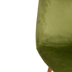 Стул BREEZE (mod. 4724) вельвет/металл, 44 х 53 х 87 см, Green (зеленый) HLR54 / натуральный