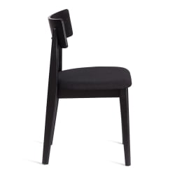Стул ТХОР дерево вяз/ткань лен, черный/черный лен, 50х48х81,5 см / THOR