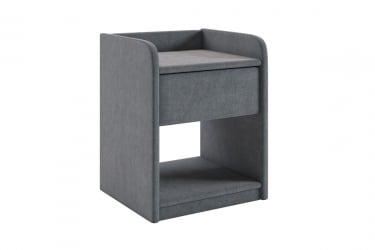 Тумба прикроватная Аманда 2 TM-003.2 графит (велюр)