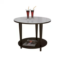 Стол журнальный BeautyStyle 10 Венге/стекло белое