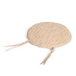 Террасовый комплект ПЕЛАНГИ (стол со стеклом + 2 кресла) / с подушками / ротанг, кресло 65х65х77см, стол диаметр 64х61см, Хоней (мед) / PELANGI Honey