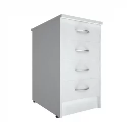 Тумба приставная (с замком) Riva А.ТП-4.1F-S Белый