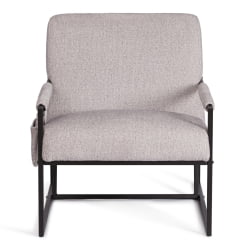 Кресло Charli LUX/Чарли Люкс велюр/букле, VT shape silver, 70х80х82 см