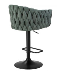 Стул барный ДОБРИН ЛЕОН (зеленая ткань (ЛАР 275-23)) 2 шт / DOBRIN LEON (LAR