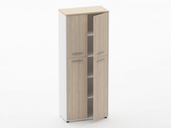 Шкаф 4 широкий закрытый, 4 двери Deka 10.19.141 Туя/Белый