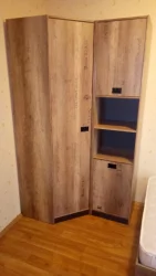 Шкаф угловой Пилигрим ТД-276.07.23 Дуб каньон светлый/Серый