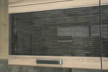 Шкаф-витрина (с откидной системой Blum) Бруклин 101.09.1 Дуб Кронберг/Лагода/Антрацит