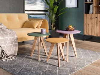 Кофейный столик Тип 8 450 Софт Сирень Дуб Вотан