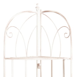 Этажерка угловая Secret De Maison Nicole (PL08-10338) стальной сплав, античный белый, 48х33х159 см