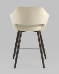 Стул полубарный Саймон (ПБ) велюр Бежевый