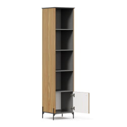 Шкаф Элиот 430 ЛД 414.050.000 Оникс Серый/Орех фактурный