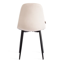 Металлический стул BREEZE (mod. JSC-58) Велюр/металл , 44 х 53 х 86 см, beige (бежевый) HLR2 / черный