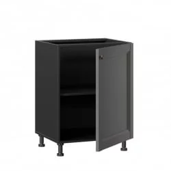 Тумба кухонная 600 Амели-3 ЛД 299.050.000.008 Черный Оникс серый