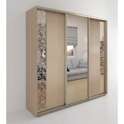 Шкаф-купе 3-х дверный Акцент-Вера ДС 2400х600 Дуб молочный