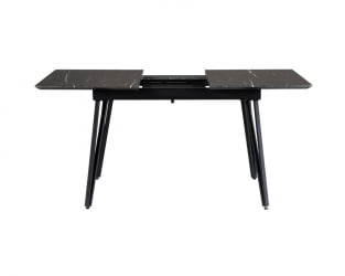 Стол Диего раздвиж. 140-180 Темный мрамор/Бабочка