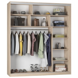 Шкаф-купе B-220х200х60-1(ЯАТ-ЯАС-D9D9D9)