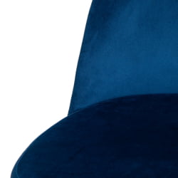Стул MELODY (mod. 4997) металл/вельвет, 52х49х78см, темно-синий/черные ножки