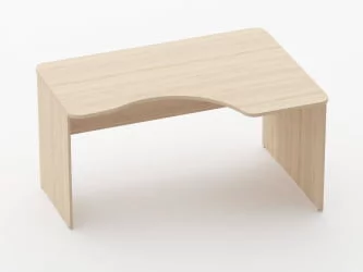 Стол угловой Glassy 1.14.14Пр Бук светлый