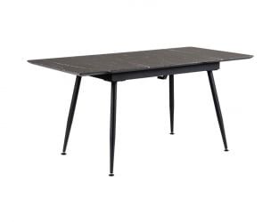 Стол Месси раздвиж. 140-180 Темный мрамор/Бабочка