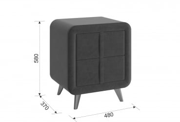 Тумба прикроватная Софи TM-001.1 крем (экокожа)