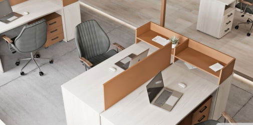 Комплект офисной мебели LEMO №7 Сосна Скандинавия Карамель нюд