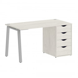 Стол письменный HOME OFFICE VR.SP-3-138.4.A Дуб Наварра/Серый металл