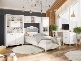 Кровать односпальная 900 Элис ЛД 532.070.000 Белая