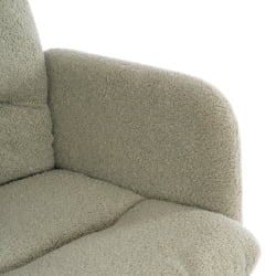 Кресло Dover хром букле, олива, barni dusty green