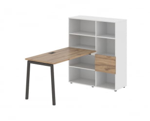 Рабочая станция EDIS ELRST 1113 Дуб Денвер светлый Мокко Белый