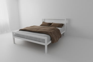 Металлическая кровать "Комфорт" Цвет фасада: Белый; Цвет корпуса: Белый; Материал фасада: Металл; Размер: 1800х2000 мм; Спальное место: 1800х2000 мм 