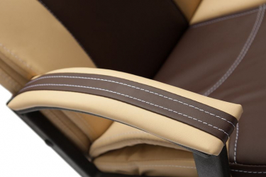 Кресло руководителя Twister коричневый+бежевый