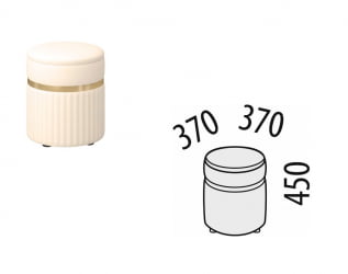 Пуф Монако 903.90 Даллас Айвори